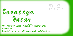 dorottya hatar business card